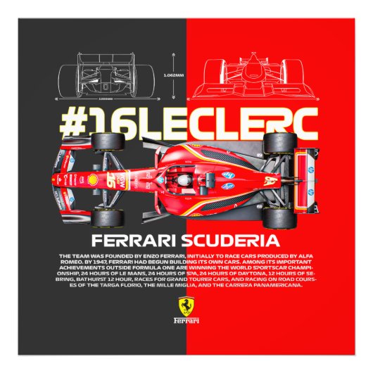 Leclerc16 Foto Afdruk (Voorkant)