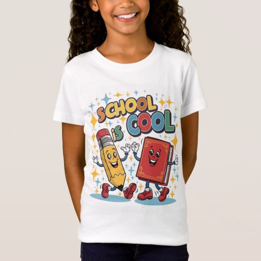 L'école est un t-shirt pour filles cool (Devant)