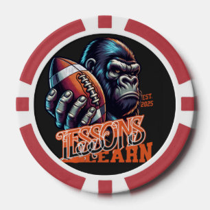 Leçon de gorille champion Jetons de poker