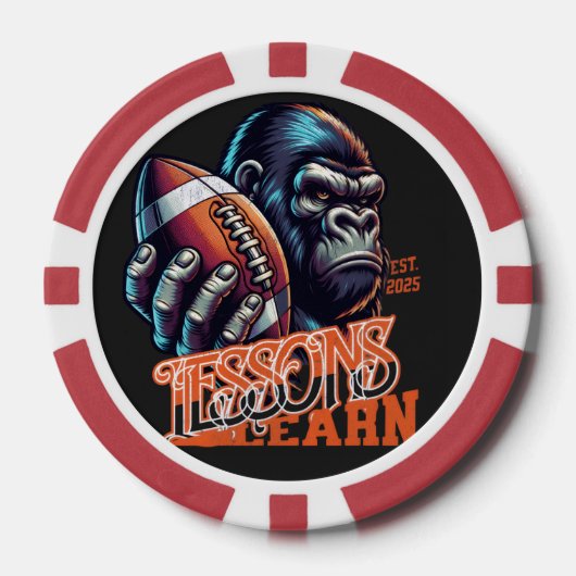 Leçon de gorille champion Jetons de poker (Recto)