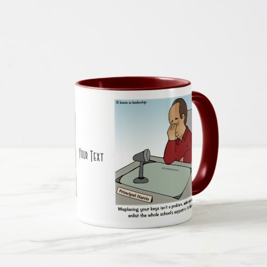 Leçon de leadership Café Mug (Devant droit)