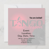 Leçon de tango - Carte, Invitation (Dos)
