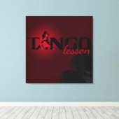Leçon de tango - toile enveloppée (Insitu (Plancher de Bois))