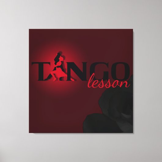 Leçon de tango - toile enveloppée (Recto)