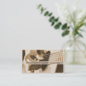 Leçons de guitare / Cartes de visite de vente (Debout devant)