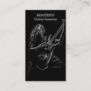 Leçons de guitare / Cartes de visite de vente