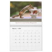 Leçons de vie de Chipper le calendrier Chipmunk (Feb 2026)