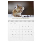 Leçons de vie de Chipper le calendrier Chipmunk (Mar 2026)
