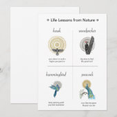 Leçons de vie de la nature Grande carte plat (Devant / Derrière)