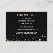 Leçons de violon Carte de visite de Parties scinti (Dos)