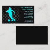 Leçons du football formant les cartes de visite (Devant / Derrière)