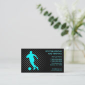 Leçons du football formant les cartes de visite (Debout devant)