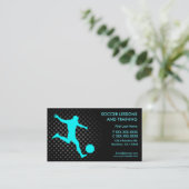 Leçons du football formant les cartes de visite (Debout devant)