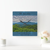 LeConte Great Smoky Mountains Clock Vierkante Klok (Huis)
