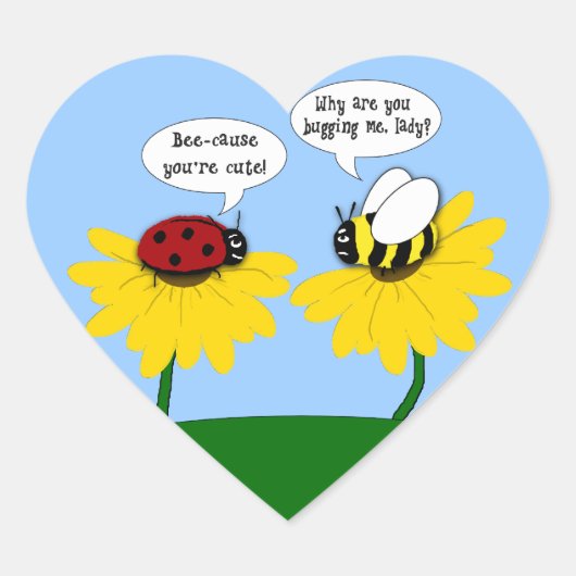 L'écrasement de Ladybug sur un Stickers d'Abeille (Devant)