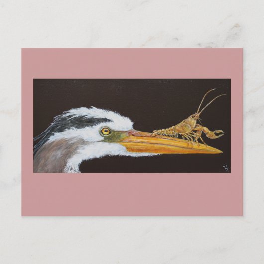 L'écrevisse apprend à sauter la carte postale (Devant)