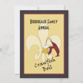 L'écrevisse bouillante avec des invitations à la f (Dos)