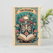 Lecteur Carte Tarot Skeleton Carte Flat Holiday (Debout devant)