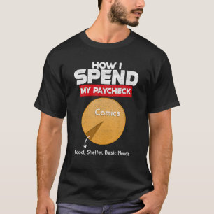Lecteur de bande dessinée vintage détendu T-shirt