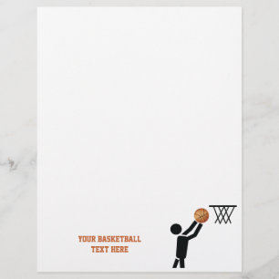 Lecteur de basket-ball avec flyer personnalisé