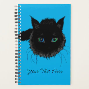 Lecteur de chats noirs - Votre nom de texte / Coul