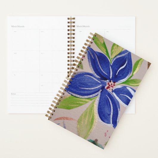 Lecteur de fleurs bleues (Devant avec enveloppe)