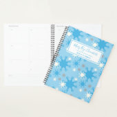 Lecteur de flocon de neige gris bleu hiver (Devant avec enveloppe)