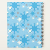 Lecteur de flocon de neige gris bleu hiver (Dos)