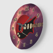 Lecteur de guitare électrique grande horloge (Angle)