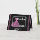Lecteur de mariage MERCI - Robe violette et dentel (Dos)
