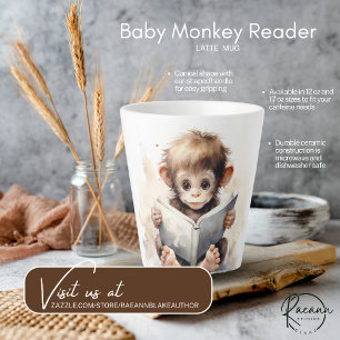 Lecteur de singe de bébé Latte Mug