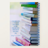 Lecteur Lecteur de livre Bibliophile Nom Carnet (Verso)