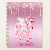 Lecteurs de Parties scintillant de licorne rose (Devant)