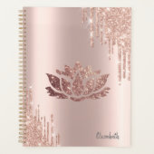 Lecteurs de Parties scintillant moderne Rose Gold  (Devant)