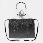 Lecteurs de Parties scintillant noir Tablier perso (Recto)