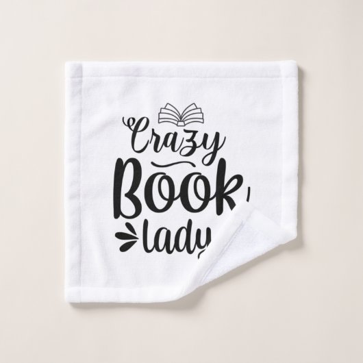 Lecture Art fou livre dame (Gant de toilette)