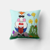 Lecture avec le coussin de MoJo d'Américain d'amis (Verso)