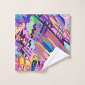 Lecture couleur Impression Abstraite (Gant de toilette)