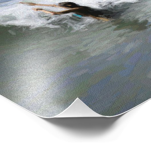 Lecture dans l'impression photo Waves (Coin)
