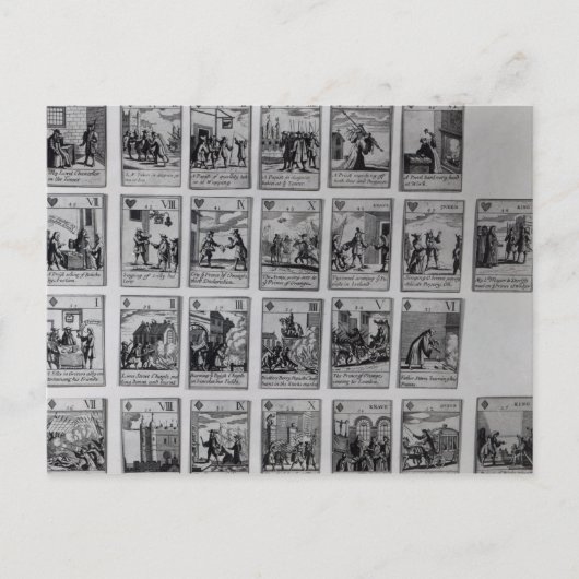 Lecture de cartes représentant des épisodes (Devant)