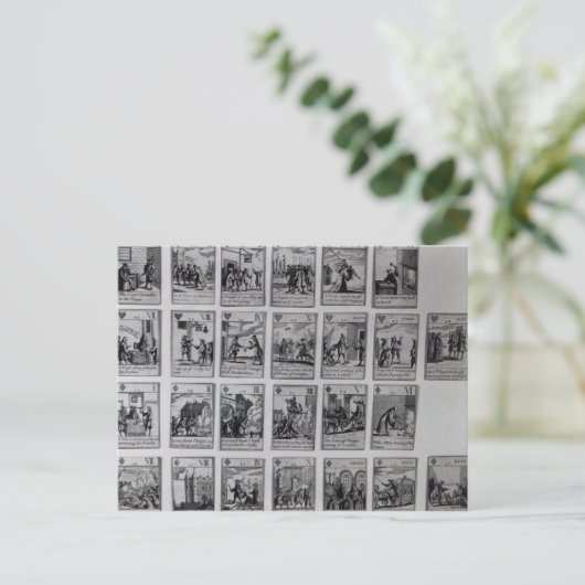 Lecture de cartes représentant des épisodes (Debout devant)