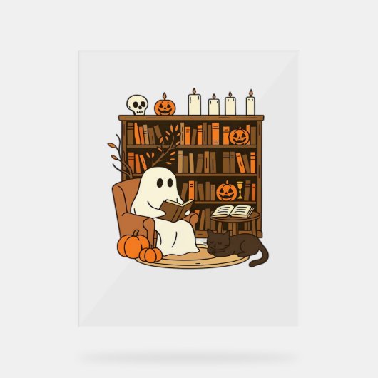Lecture de fantôme dans la bibliothèque d'Hallowee (Recto)