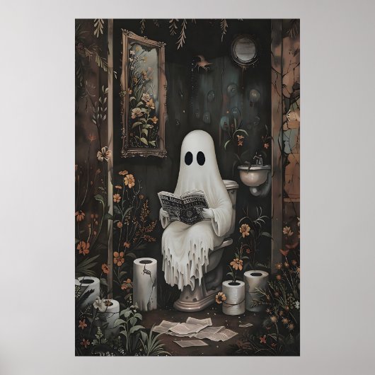 Lecture de journal de fantôme sur impression de to (Devant)