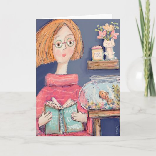 Lecture de la carte de voeux Ishmael (Devant)