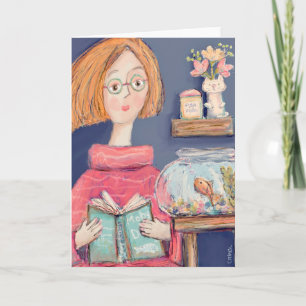 Lecture de la carte de voeux Ishmael