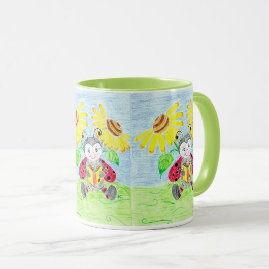 Lecture de ladybug tasse (Devant droit)