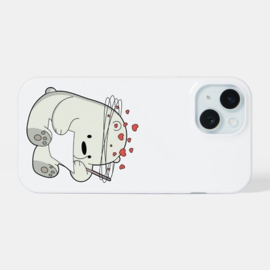 Lecture d'ours Love-Struck - coque iphone de dessi (Verso Horizontal)