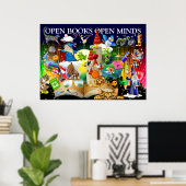 Lecture d'un autre enseignant - Poster d'alphabéti (Bureau à domicile)