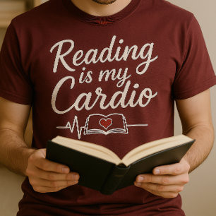 Lecture Est Mon T-Shirt Cardio - Livre Lover Cadea