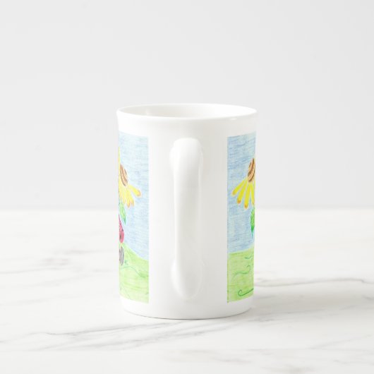 Lecture ladybug Bone China mug (Dos)